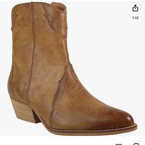 Tan ankle boots